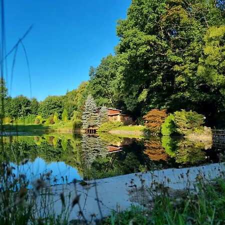 Basen - Drewniany Dom Z Duzym Stawem *