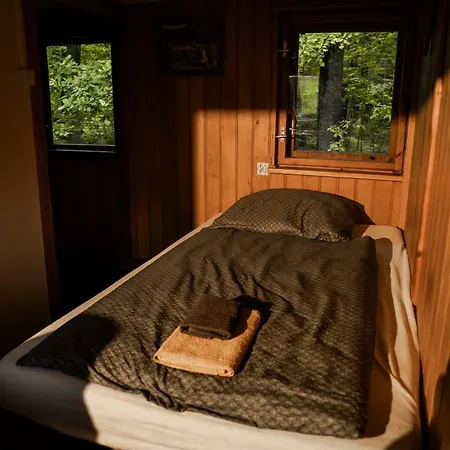 Basen - Drewniany Dom Z Duzym Stawem Prázdninový dům